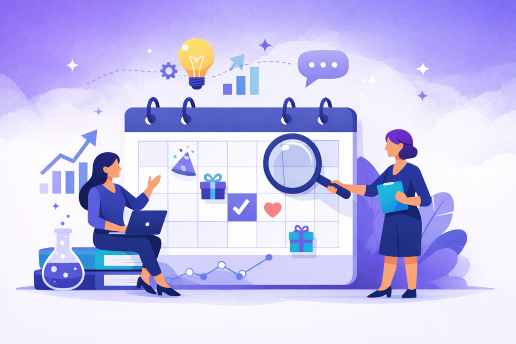 Ilustração mostra a importância das datas comemorativas na empresa