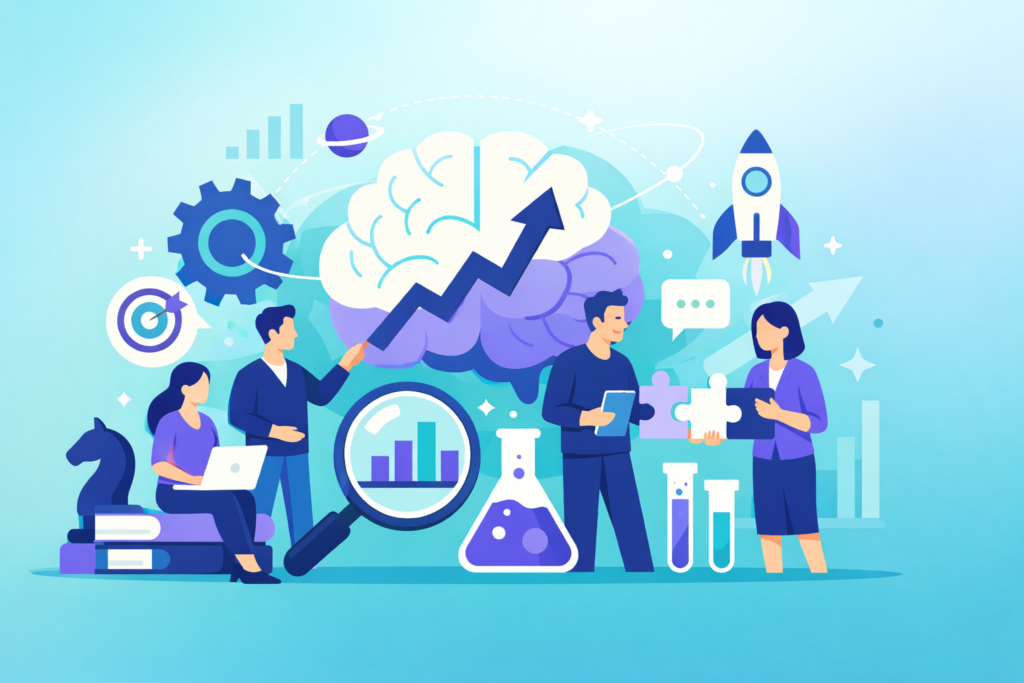 ilustração que mostra indicadores da comunicacao interna trazendo resultados