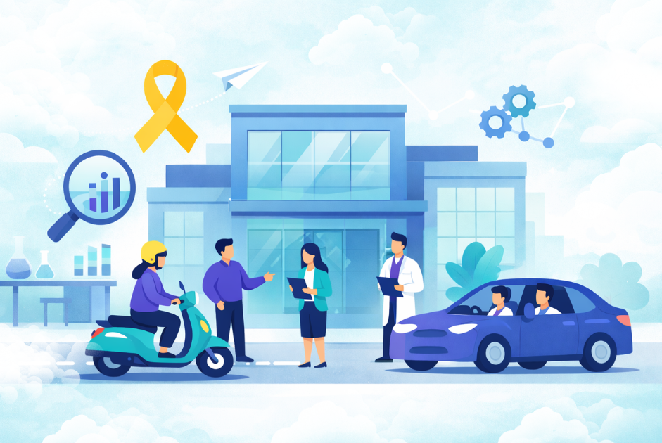 Ilustração maio amarelo nas empresas