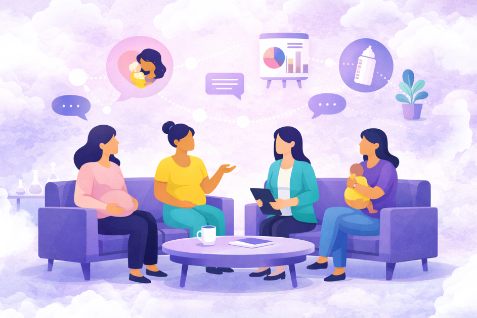 ilustração de dia das maes na empresa com ações que fazem sentido